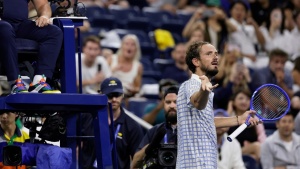 US Open: Medvedev's On-Court Outburst Over Photographer Fuels Dramatic Turnaround Against Bonzi