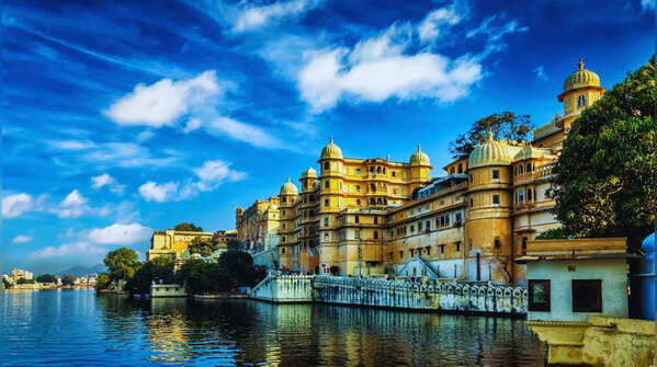 An architectural gem amidst the lake.
