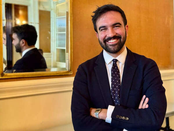 Zohran Mamdani in a casual setting, demonstrating his personal style.